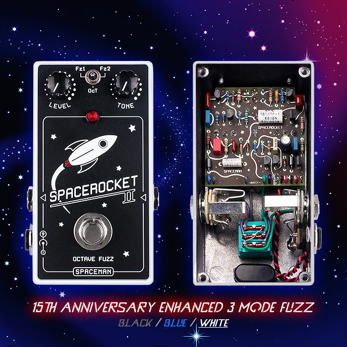 As part of its 15th Anniversary celebrations, Spaceman improves and reissues it's second ever Spacerocket Silicon Octave Fuzz, now in MKII Edition