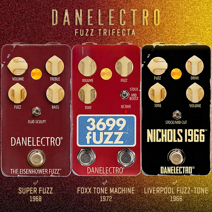 My Danelectro Legacy / Vintage Fuzz Trifecta is finally complete!