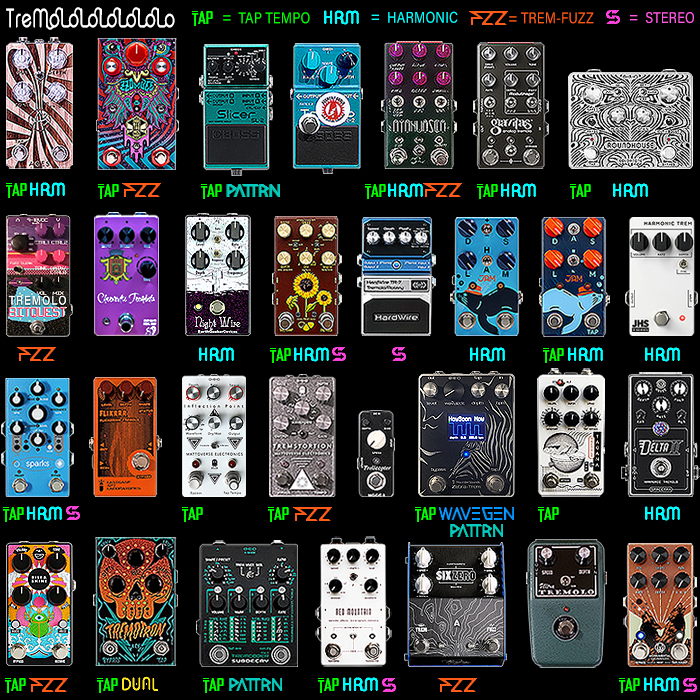 30 Favourite Tremolo Pedals - Personal Capsule Collection