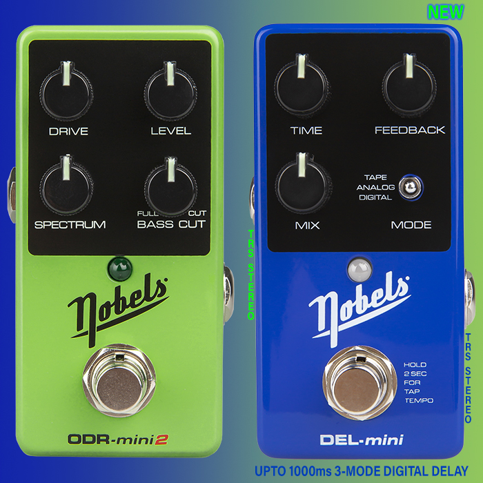 Nobels introduces really smart 3-Mode Digital Mini Stereo Tap-Tempo Delay