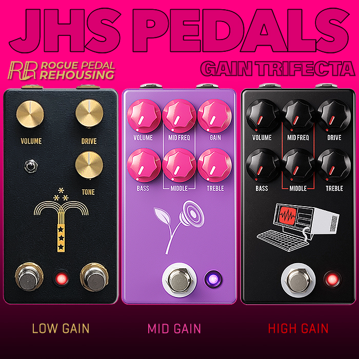 Rogue Pedal Rehousing helps me complete my ultimate JHS Pedals Gain Trifecta!