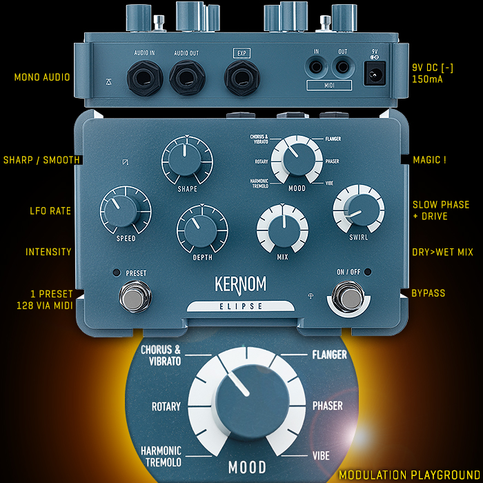 Kernom unleashes the third in its superior Dynamic Mood Morphing Analog Series - the Elipse Modulation Playground