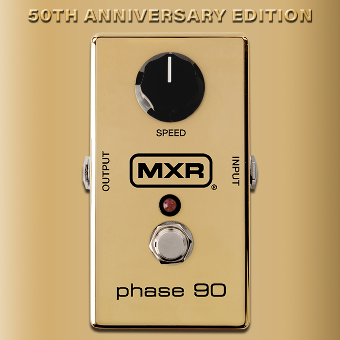 MXR announces Gold 50th Anniversary Edition of its legendary Phase 90 Phase-Shifter