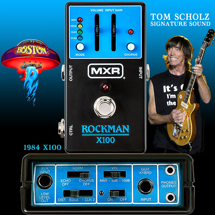 MXR unleashes Rockman X100 pedal edition of Tom Scholz's celebrated signature Headphone Amp and Signal Processor from 1984