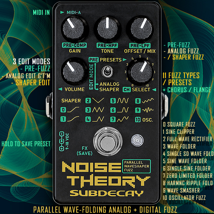 The really cool Subdecay Noise Theory Parallel Waveshaper Multi-Fuzz has finally landed!