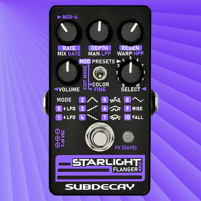 Subdecay's Starlight MKIII Flanger is the culmination of 13+ years of development and evolution