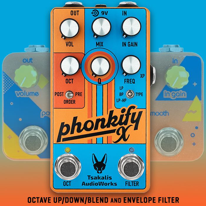 Tsakalis AudioWorks releases majorly evolved Phonkify X Envelope Filter and Octave Pedal