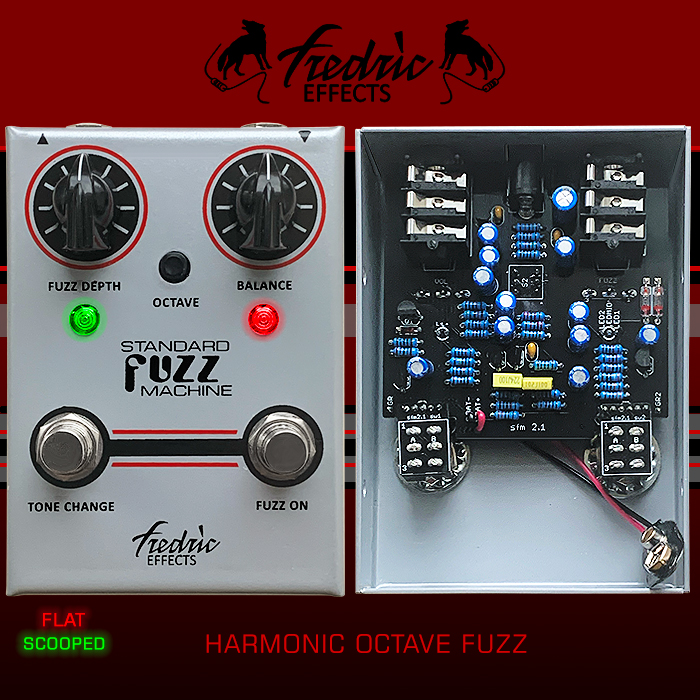 Fredric Effects' Standard Fuzz Machine is a totally killer Harmonic Octave Fuzz - beautifully calibrated for maximum impact