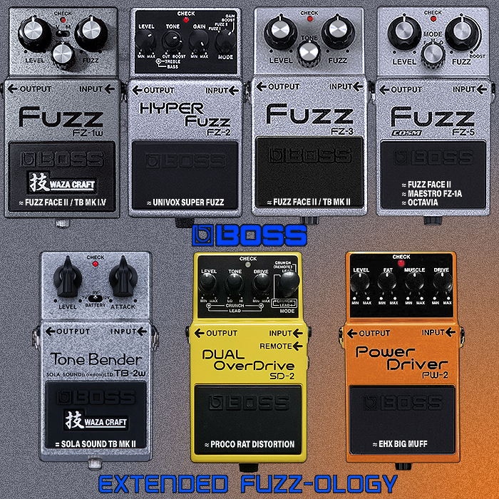 Extended Boss Pedals Fuzz-ology