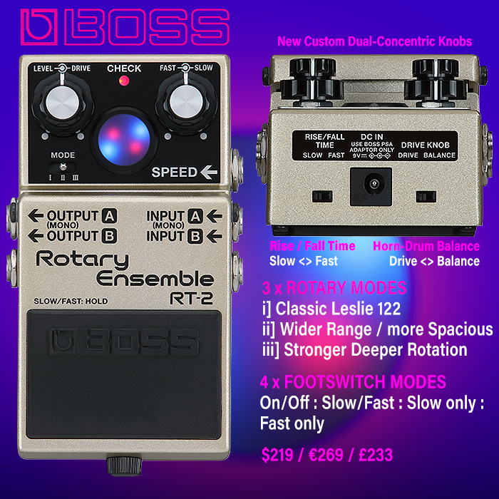 ギター BOSS RT-20 BOSS RT-20 Rotary Sound Processor - YouTube