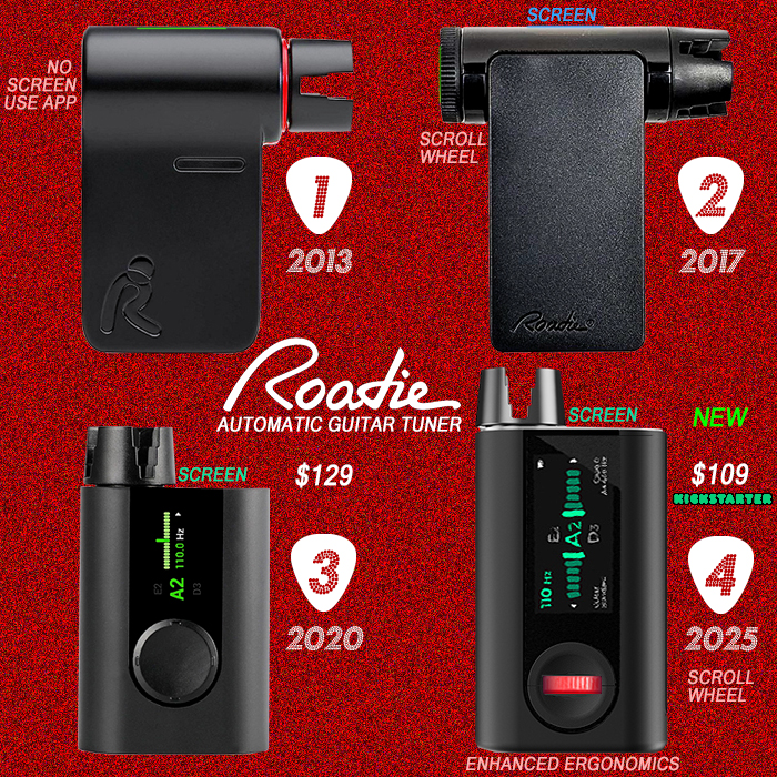 Roadie announces Kickstarter for its latest Roadie 4 Automated Tuning Peg Tuner - and I'm fully invested!