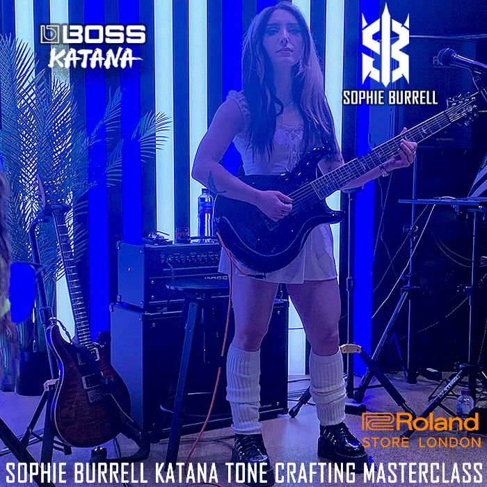 Sophie Burrell x Boss Katana Tone Crafting Masterclass at the Roland Denmark Street Store