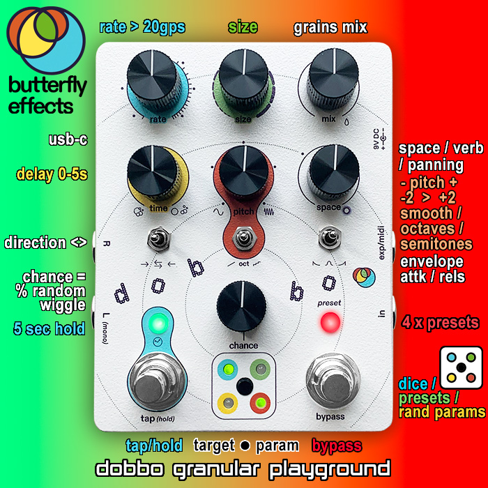 Butterfly Effects / dobbo グラニュラーエフェクター Guitar Pedal X - News - A deeper hands-on dive into the