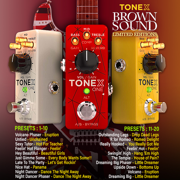 Brownie Mod　Brown sound ヴァンヘイレン ＥＶＨ TONEX Brown Sound: Eddie's Legacy at Your Fingertips! - YouTube
