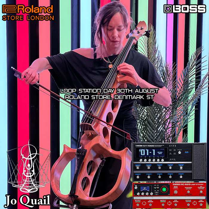 Jo Quail brings her Majestic Microtonal Cinematic, Celestial and Elemental Symphonies to Roland's Denmark Street Store