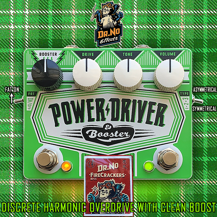 In one of the nicest moves that I've experienced to date - Dr. No sent me one of his legendary 2006-2014 run Power Driver & Booster pedals from his own Archive Collection - a highly distinct Overdrive with exceptional breakup character