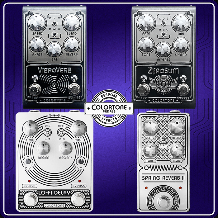 Colortone Pedals rolls out to further dealers in Europe including now at Joe's Pedals in the UK, and Effekt Boutique in Germany
