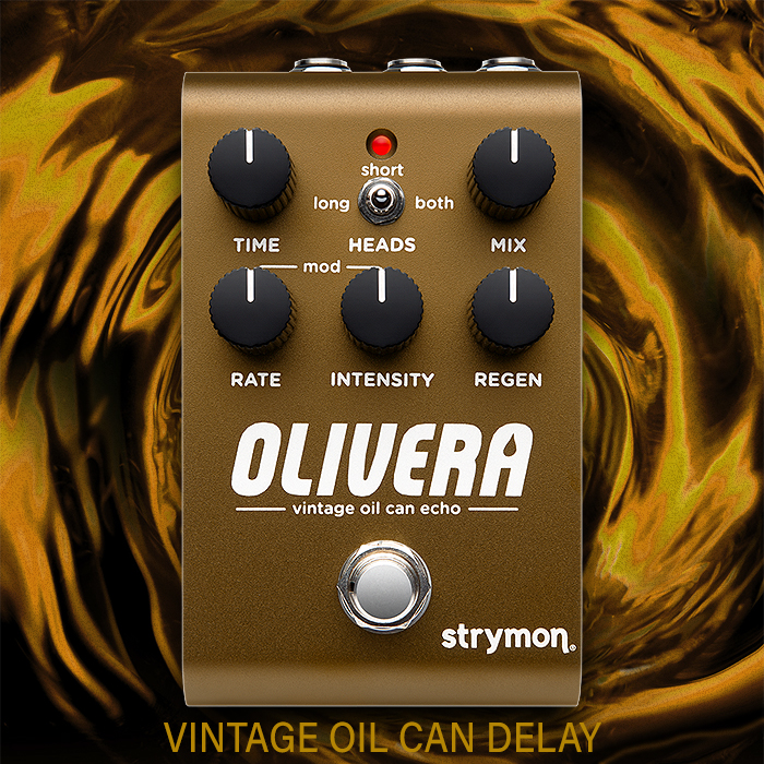 Strymon throws its hat into the Oil Can Delay Ring - with its Olivera Vintage Oil Can Echo