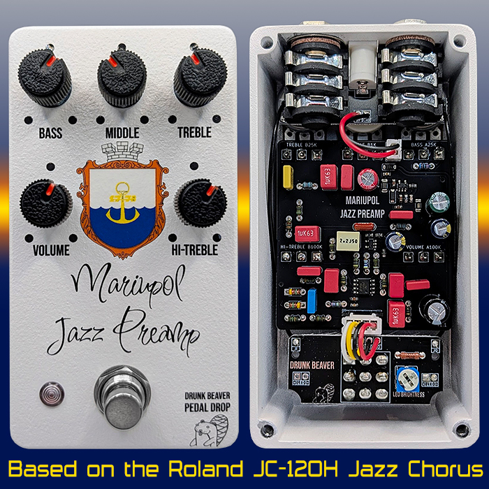Drunk Beaver's Pedal Drop #34 is a really cool take on the Roland Jazz Chorus Preamp Section - specially as per the JC-120H and JC-77 Editions of Amps
