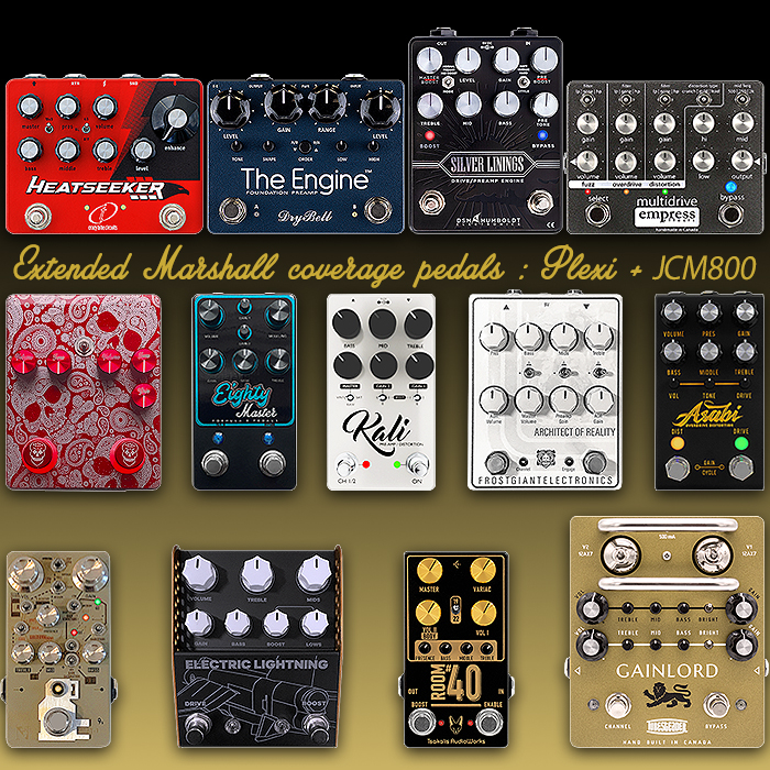 13 of the Best Extended Range Marshall Pedals with Plexi + JCM800 Coverage