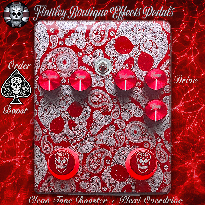 Flattley's New Outlaw Pedal - Plexi Drive + Ace Tone Boost - is probably their best pedal to date - certainly the best looking - and which delivers instant satisfaction from both barrels
