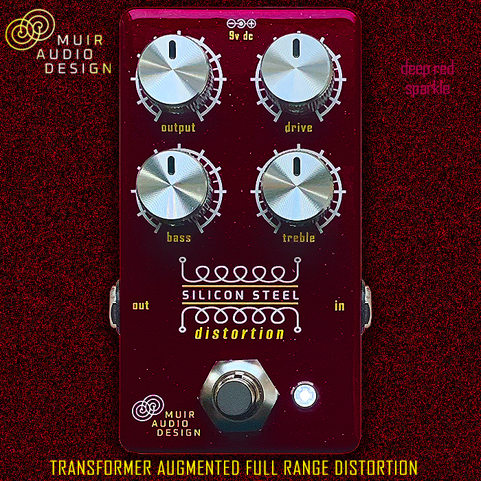 Muir Audio's Silicon Steel Distortion is a gorgeous sounding multi-layered full range harmonic distortion - augmented by Transformer and specially selected Silicon Diodes