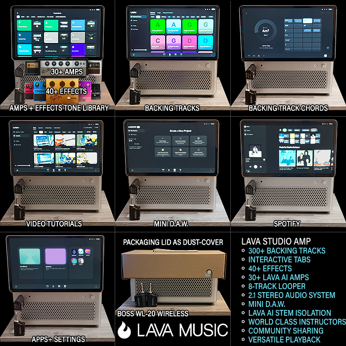 The Lava Studio Amp is the world's best Practice Amp - stuffed with smart features and killer playability