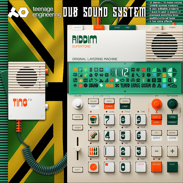 I treated myself to an early Christmas present - the Dubtastic Teenage Engineering Riddim & Ting Dub Sound System!