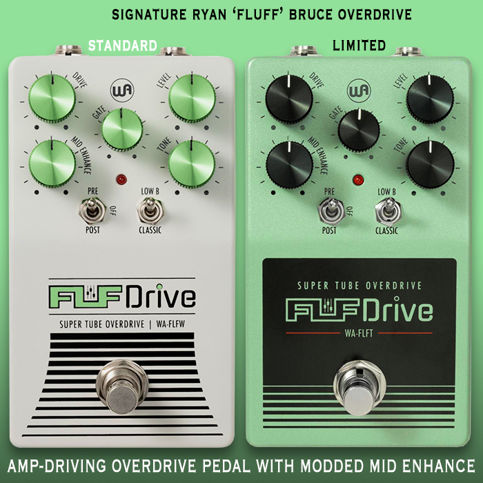 Ryan 'Fluff' Bruce collaborates with Warm Audio for Signature Fluff Drive Amp-Driving modded Screamer style Overdrive