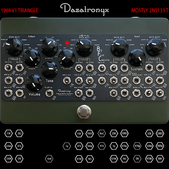 Dazatronyx Germanium Amp エフェクター　ブースター Dazatronyx - GERMANIUM AMPLIFIER – LEP INTERNATIONAL