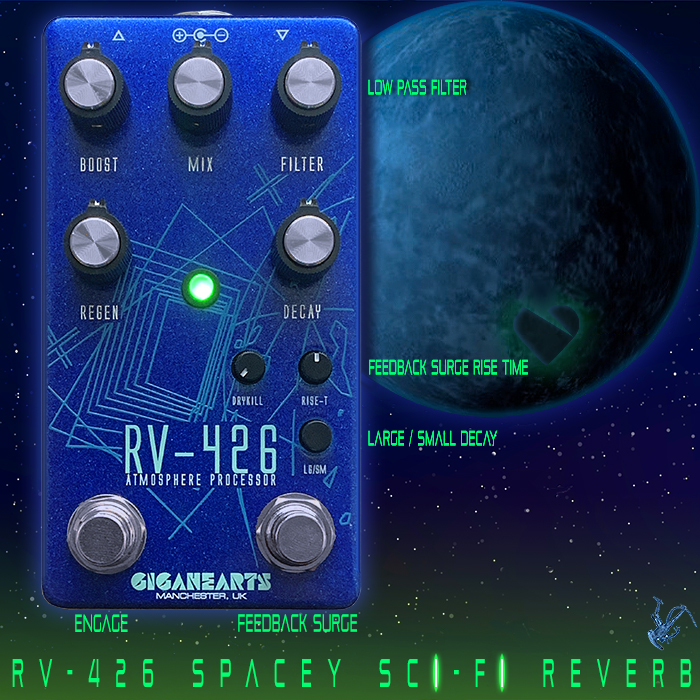 Gigahearts takes inspiration from Aliens' ethereal ambient sounds for its eerie spacey / whirring RV-426 Atmosphere Processor Reverb