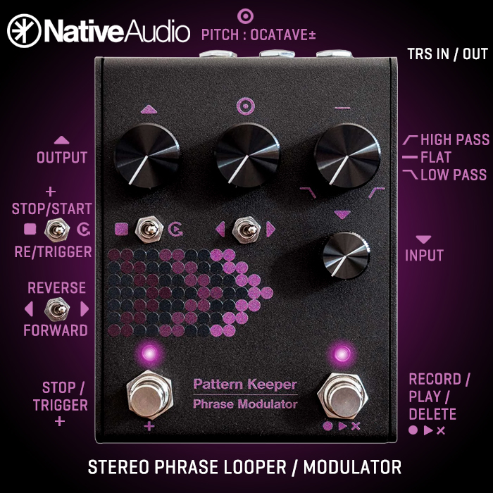 Native Audio is onto another winning formula with its super smartly thought out Stereo Pattern Keeper Phrase Modulator / Looper
