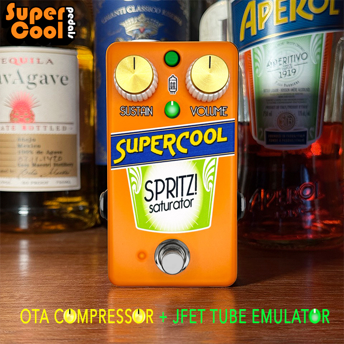 Supercool evolves its one-knob OTA Spritz! Compressor into the wider-ranging Spritz! Saturator - with additional JFET Tube Emulator onboard
