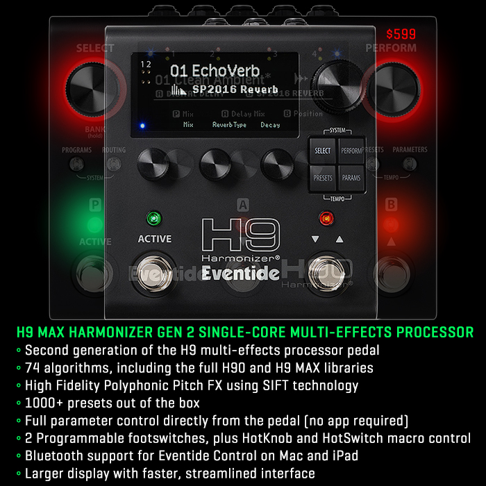 Guitar Pedal X - News - Eventide reboots its Single-Core H9