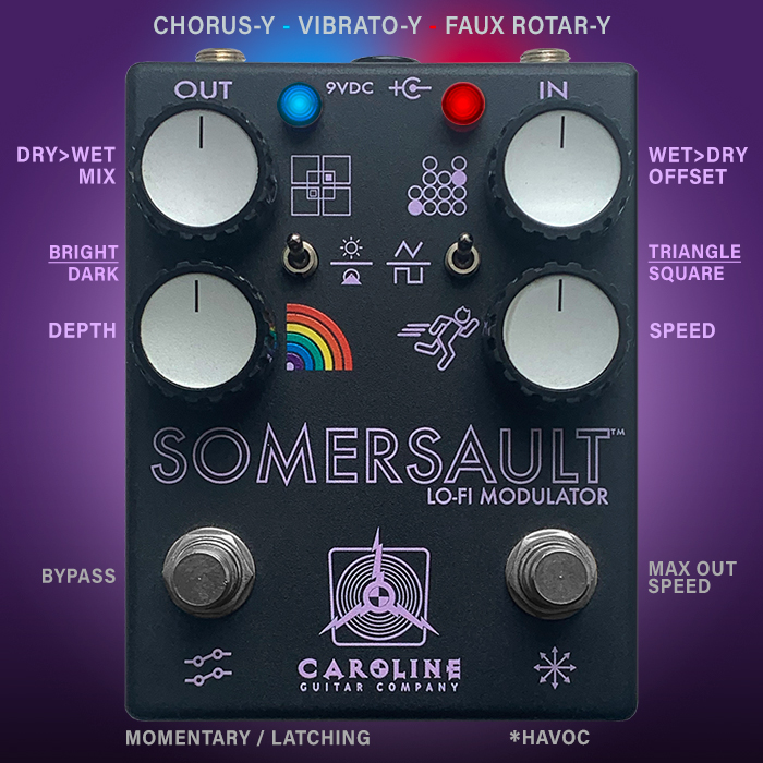 ギター SOMERSAULT Lo-Fi Modulator Guitar Pedal X - GPX Blog - A cool Black and Lavender Edition of