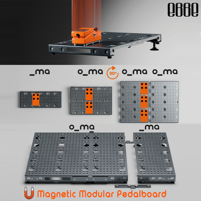 Just 30 hours to go for the super smart ebbe design Magnetic Modular Pedalboard - which comes in 2 core infinitely expandable modules - _ma and o_ma size editions