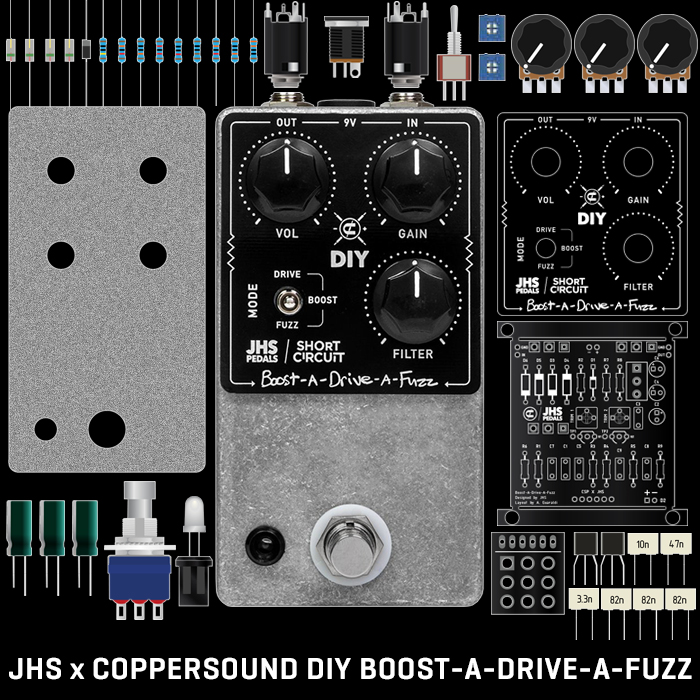JHS Pedals Collaborates with Coppersound DIY to realise its Boost-A-Drive-A-Fuzz EHX LPB-1 Evolution - Now available in Pedal CIR-KIT