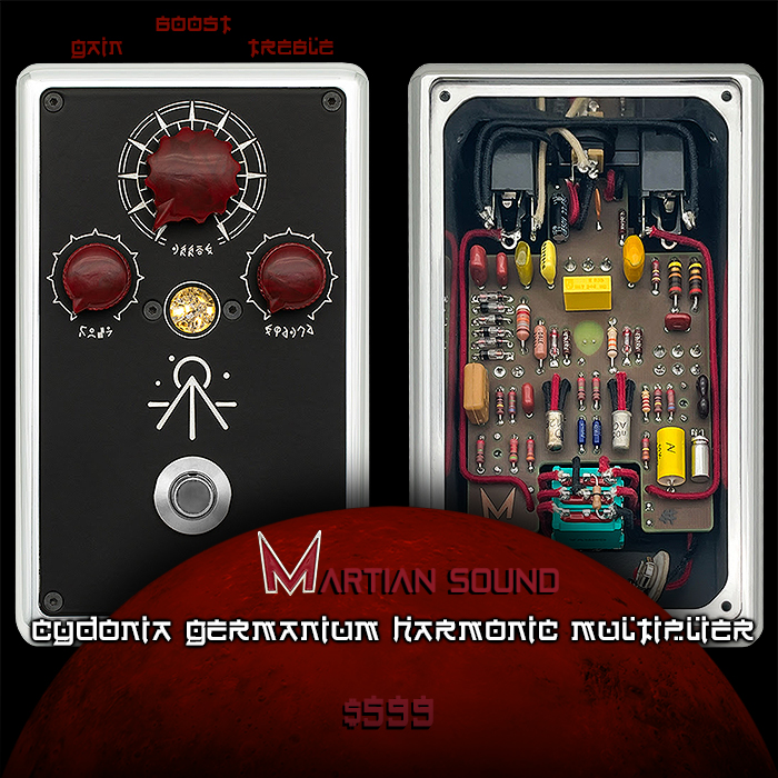 Zak Martin's second batch of the entirely custom Martian Sound Cydonia Germanium Harmonic Multiplier is up for preorders at 11am Pacific Time - just 30 more units