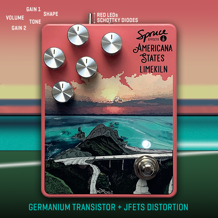 Spruce Effects' Americana States Series Germanium Transistor + JFETs Distortion makes for a very compelling proposition with high aesthetic and sonic appeal