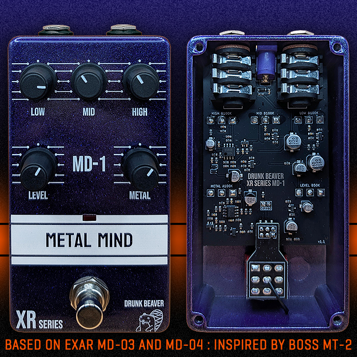 Guitar Pedal X - News - The Drunk Beaver XR Series MD-1 Medal Mind