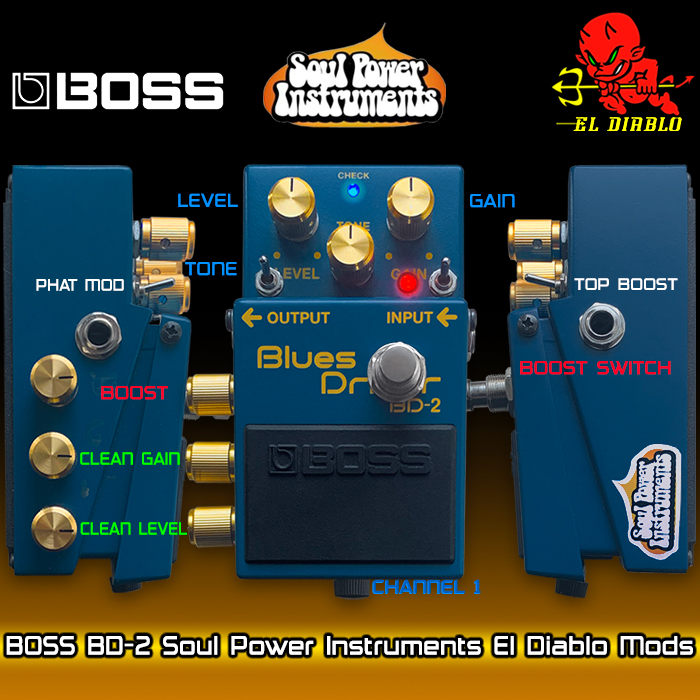 T Boss Collection Guitar Pedal X - GPX Blog - The Soul Power Instruments El Diablo Mods ...